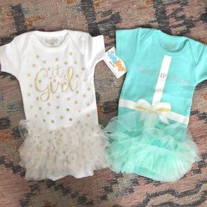 2 Sara Kety Onesies size 6 months with tutu